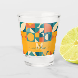 Vaso De Chupito Retro Geométrico Personalizado