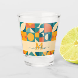 Vaso De Chupito Retro Geométrico Personalizado