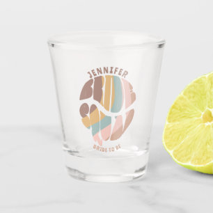 Vaso De Chupito Retro Groovy Bachelorette Bride la Brigada