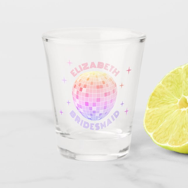 Vaso De Chupito Retro Last Disco Bachelorette Favor de fiesta de f