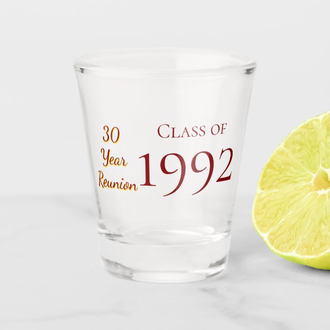Vaso De Chupito Reunión SKHS de 30 años (Anverso)