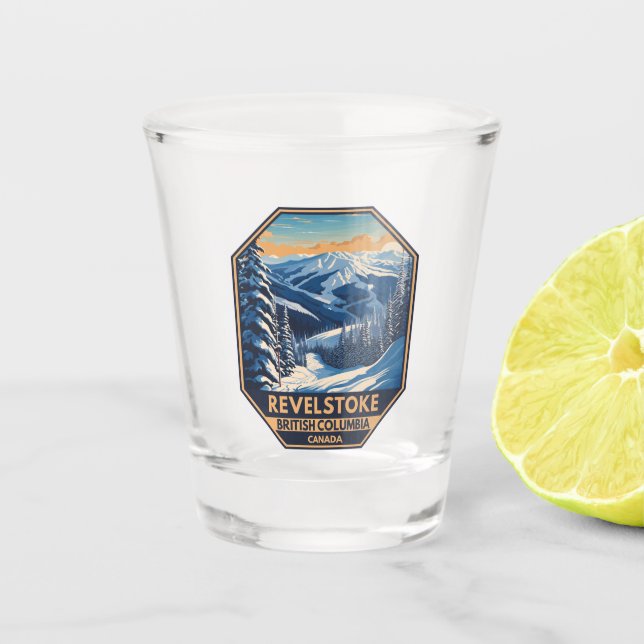 Vaso De Chupito Revelstoke Canada Winter Vintage (Anverso)