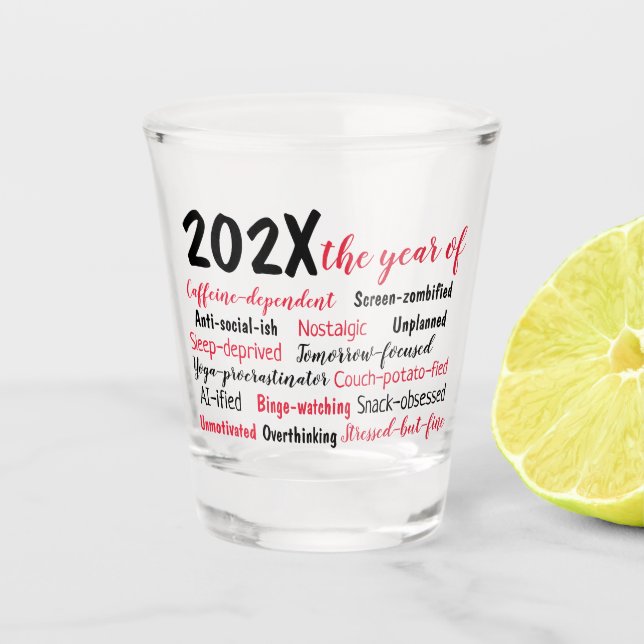 Vaso De Chupito Revisión personalizada del año 2025 (Anverso)