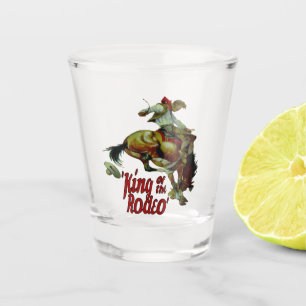 Vaso De Chupito Rey Bucking Of Rodeo del caballo del vaquero