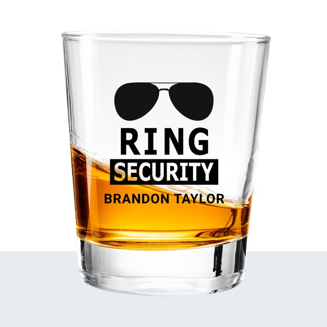 Vaso De Chupito Ring Security Ring Bearer Groomsman Gift (Subido por el creador)