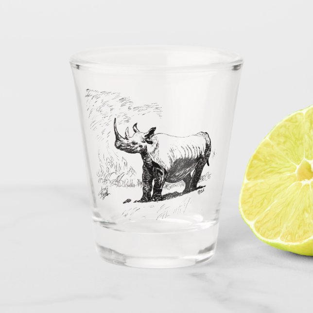 VASO DE CHUPITO RINOCERONTE (Anverso)