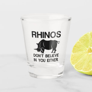 Vaso De Chupito Rinocerontes no creen