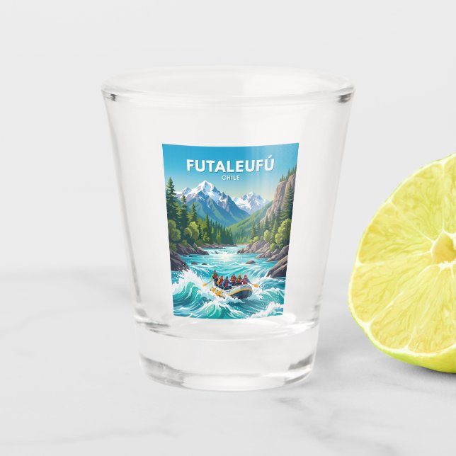 Vaso De Chupito Río Futaleufú Chile (Anverso)