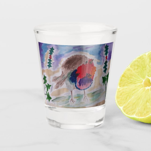 Vaso De Chupito Robin navidades (Anverso)