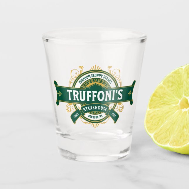 Vaso De Chupito Robos descuidados en Truffoni (Anverso)