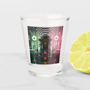 Vaso De Chupito Robot 1 vidrio de disparo
