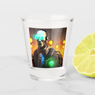 Vaso De Chupito Robot 2 vidrio de disparo