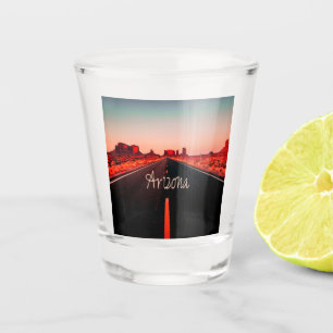 Vaso De Chupito Rocas rojas del desierto Sunset de Arizona