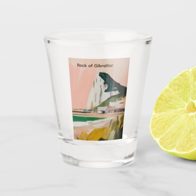 Vaso De Chupito Rock de Gibraltar (Anverso)