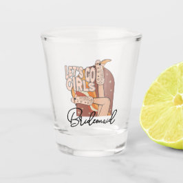 Vaso De Chupito Rodeo rosa Retro Pastel Bachelorette