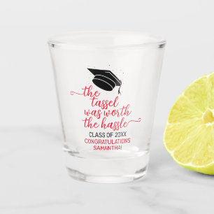 Vaso De Chupito Rojo Elegante El Tassel Valía La Pena
