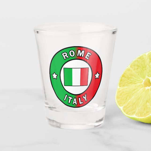 Vaso De Chupito Roma Italia (Anverso)