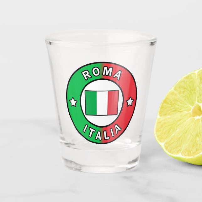 Vaso De Chupito Roma Italia (Anverso)