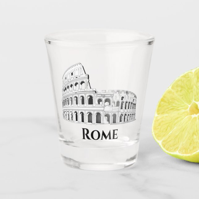 Vaso De Chupito Roma Italia Colosseo italiano (Anverso)