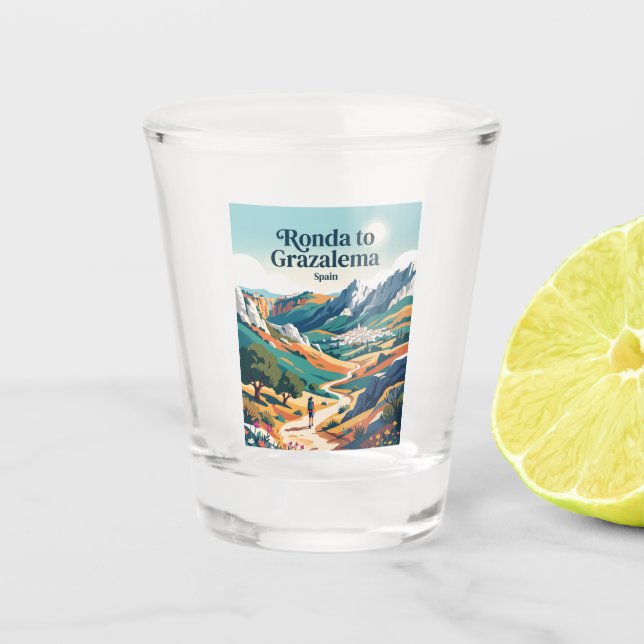 Vaso De Chupito Ronda a Grazalema España (Anverso)