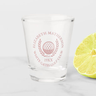Vaso De Chupito Rosa Polvoriento Personalizado Nombre de Palo de G