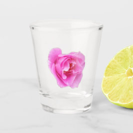 Vaso De Chupito Rosa sobre lentes transparentes