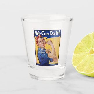 Vaso De Chupito Rosie la Remachadora: Mujeres Fuertes Empoderamien