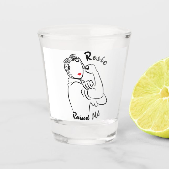 Vaso De Chupito Rosie Raised Década - Imagen de lienzo (Anverso)