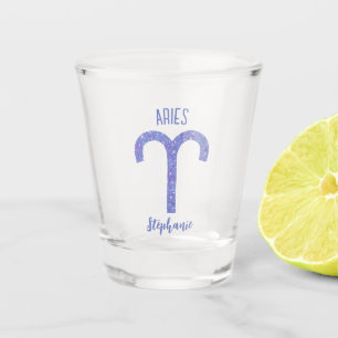 Vaso De Chupito Rótulo Astrológico Cute Aries Personalizado