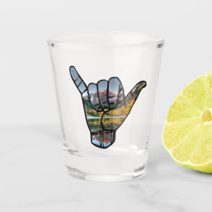 Vaso De Chupito Rótulo Colorado Shaka - Maroon Bells
