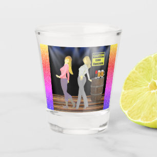 Vaso De Chupito Rótulo con cautela de bailarinas
