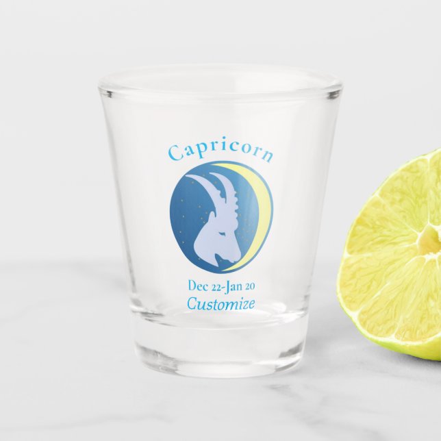 Vaso De Chupito Rótulo de Capricorn Thunder_Cove (Anverso)