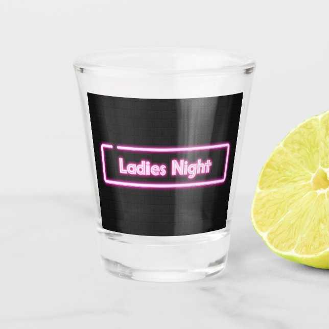 Vaso De Chupito Rótulo LED de neón nocturno para damas (Anverso)