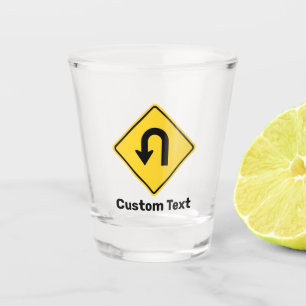 Vaso De Chupito Rótulo U-Turn