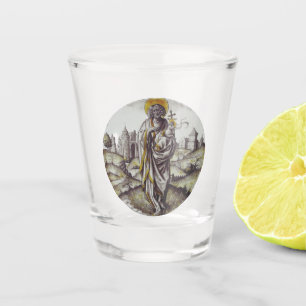 Vaso De Chupito Roundel con San Juan Bautista