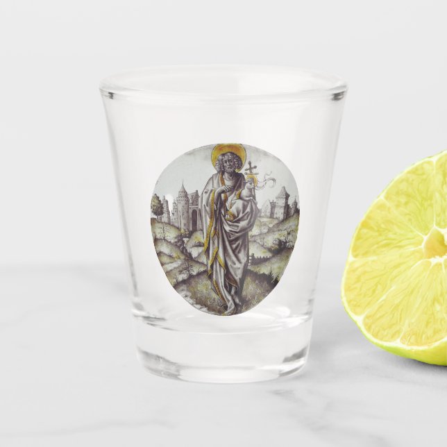 Vaso De Chupito Roundel con San Juan Bautista (Anverso)