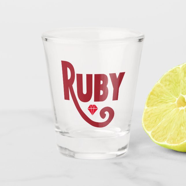 Vaso De Chupito Ruby (Anverso)