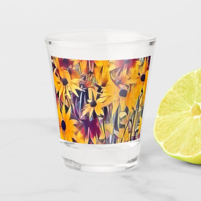 VASO DE CHUPITO RUDBECKIAS (Anverso)