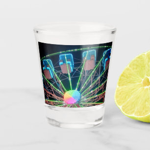 Vaso De Chupito Rueda de la fortuna azul y verde