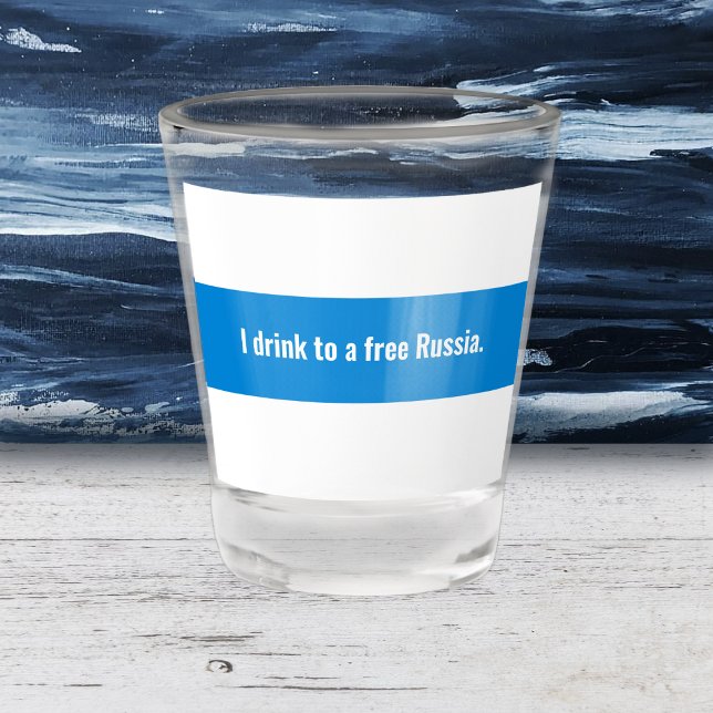 Vaso De Chupito Rusia: Inglés democrático - Bandera blanca azul (Subido por el creador)