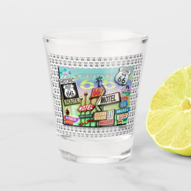 VASO DE CHUPITO RUTA 66 (Anverso)