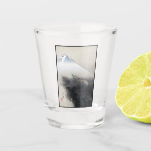 Vaso De Chupito Ryu Shoten: Dragón ascendente sobre Fuji, Japón