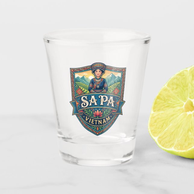 Vaso De Chupito Sa Pa Vietnam (Anverso)