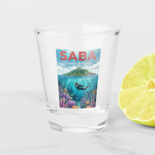 Vaso De Chupito Saba Caribe Neerlandés
