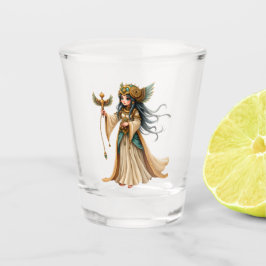 Vaso De Chupito Sacerdotisa Celestial de la Pirámide Dorada.