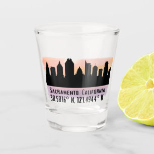 Vaso De Chupito Sacramento CA City Skyline