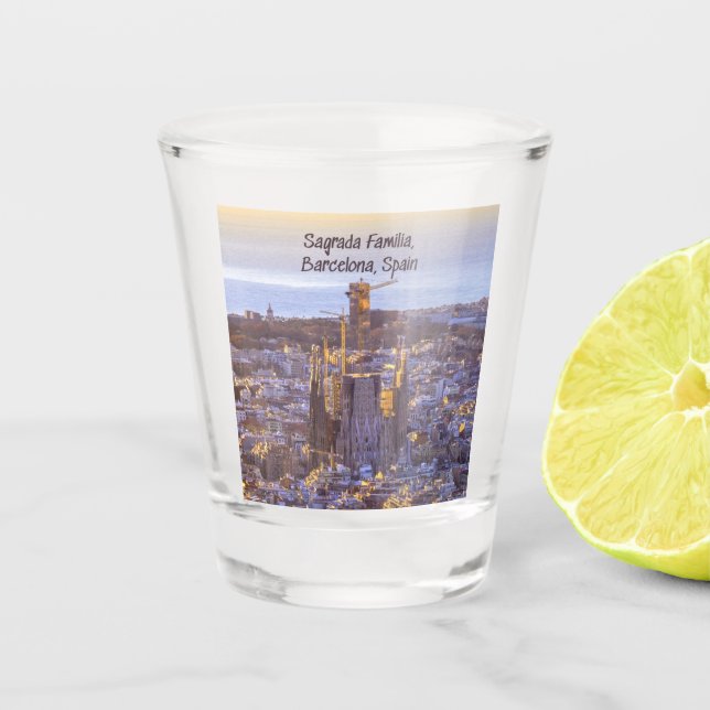 Vaso De Chupito Sagrada Familia Iglesia Católica, Barcelona, Españ (Anverso)