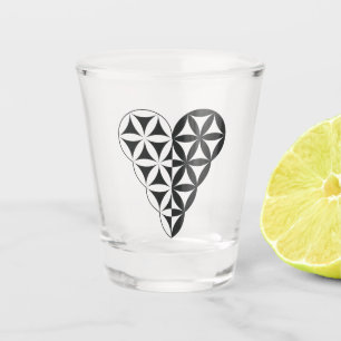Vaso De Chupito Sagrado Corazón - Corazón de la vida, Dual-Wh/Bl.