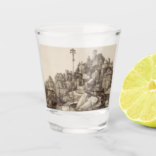 Vaso De Chupito Saint Anthony Reading por Albrecht Durer