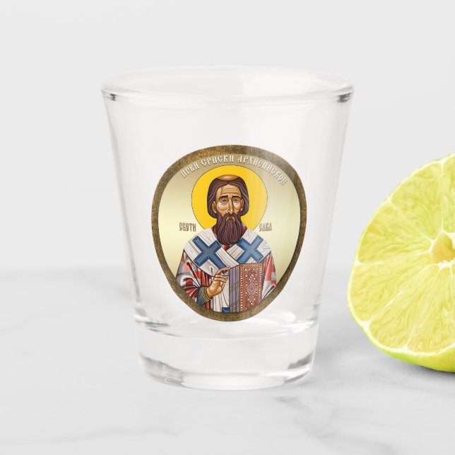 Vaso De Chupito Saint Sava of Serbia (Anverso)